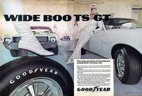 1969 Goodyear Tire Advertising Hot Rod Magazine July 1969 Stitched Goodyear Tires Goodyear