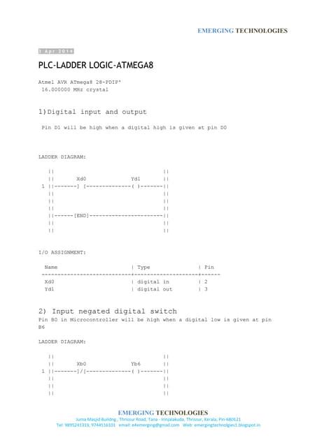 PLC Ladder examples | PDF