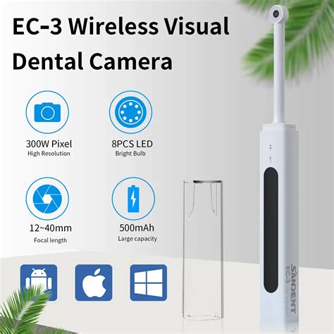 C Mera Intraoral Usb Sem Fio Luz Led Imagem Digital Oral Endosc