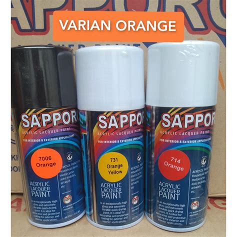 Jual Pilok Pilox Cat Semprot Sapporo Saporo Ml Varian Orange Oranye