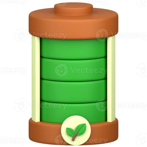 3d Illustration Of Eco Battery 24673514 Png