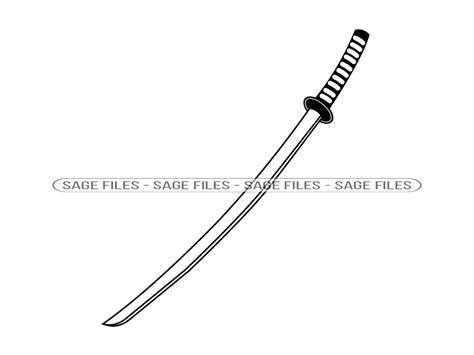 Katana SVG, Samurai Sword SVG, Katana Clipart, Katana Files for Cricut ...