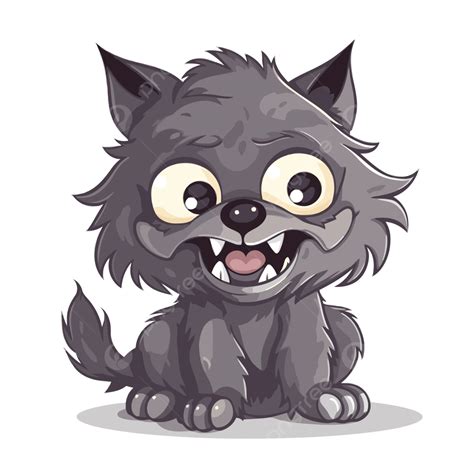 Lindo Hombre Lobo Vector Png Pegatina Clipart Dibujos Animados Ogro