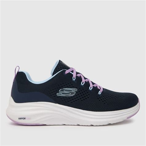 Skechers Vapor Foam Trainers In Navy Shoefreak