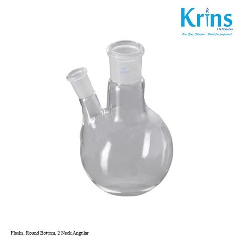 Flasks Round Bottom 2 Neck Angular Krins Life Sciences