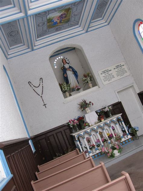 Interior of Small Church stock photo. Image of pray, rosary - 485582