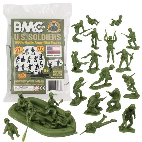 BMC D-Day WW2 Plastic Army Men Toy Soldiers 34 Brit American German ...