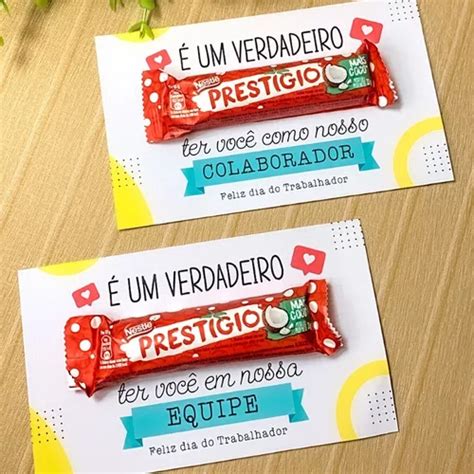 Cartão Para Chocolate Dia Do Trabalhador 20 Un MercadoLivre