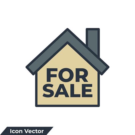House for Sale icon logo vector illustration. for sale symbol template