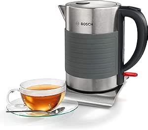 Bosch TWK7S05 kettle wireless 1,7l - stainless steel grey : Amazon.co ...