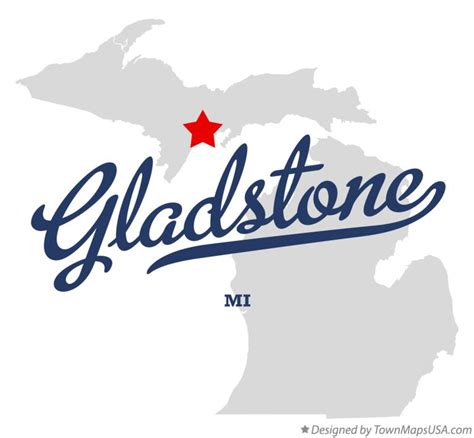 map  gladstone mi michigan