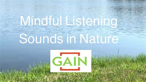 Mindful Listening Nature Sounds - YouTube