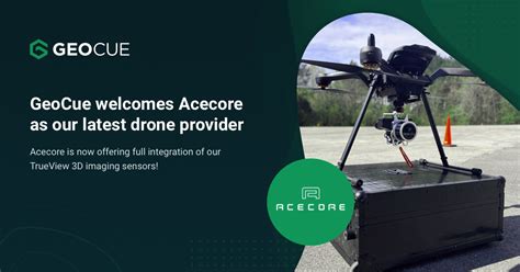 Acecore Joins Geocue Integrated Drone Platforms For Trueview 3d Lidar