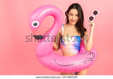 Beautiful Sexy Asian Woman Bikini Smiling Stock Photo 1957889584 Shutterstock
