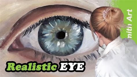 How To Paint A Realistic Eye Step By Step Painting Tutorial Youtube