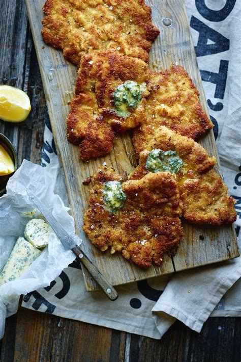 Pork Schnitzel With Sage Butter Recipe Pork Schnitzel Pork Recipes Sage Butter