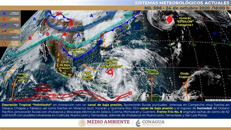 Lluvias En La Península Por La Depresión Tropical 28 Y Canal De Baja