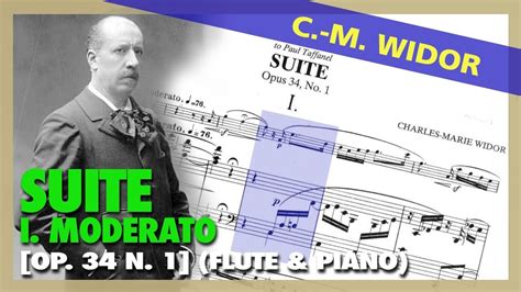 Charles Marie Widor Suite Op N I Moderato Flute Piano