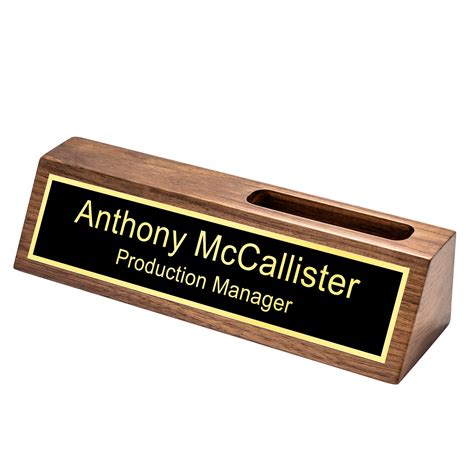 Desk Name Plate Card Holder At Mark Marinelli Blog