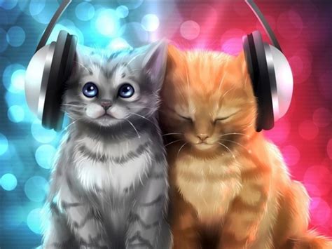 Создать мем "котик, кот в наушниках арт, кот с наушниками" - Картинки ...