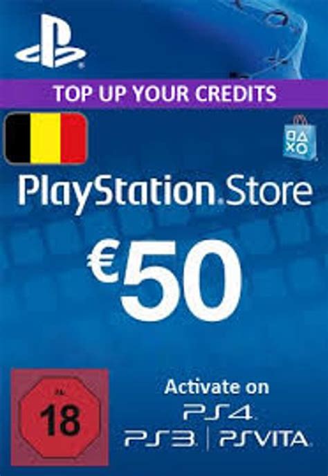 Carte Playstation Network Psn 50 Eur Belgique Playstation Cdkeys