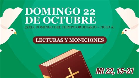 Lecturas Y Moniciones Domingo De Octubre Xxix Semana Del