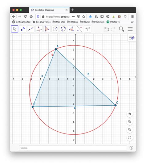 Géogebra – Maths en ligne