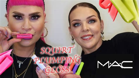 Mac Cosmetics Squirt Plumping Gloss Sticks Review And Swatches 😱 Youtube