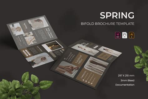 Spring Bifold Brochure By Vunira Thehungryjpeg