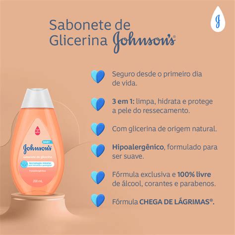 Sabonete Líquido Johnson s Baby Glicerina Beleza na Web