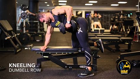 How To Do A Kneeling Dumbbell Row Youtube