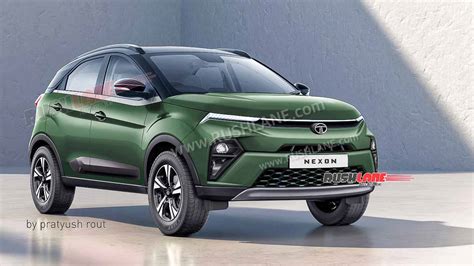 2024 Tata Nexon Facelift Render New Design More Refined