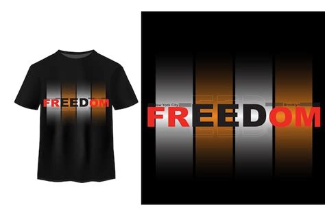 Premium Vector Freedom Typography Design Vector For Print T Shirt