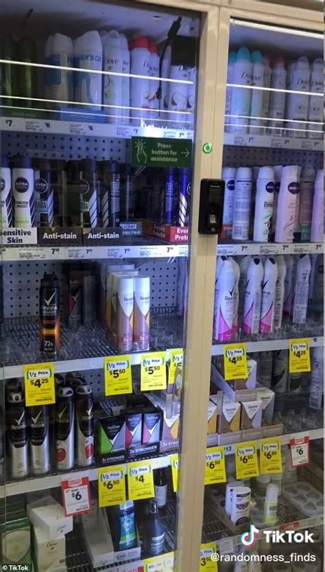 Woolworths High Tech Security Measures To Stop Deodorant Cans From Being Stolen And Inhaled