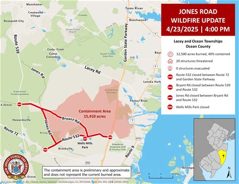 WILDFIRE UPDATE: Jones... - New Jersey Forest Fire Service | Facebook
