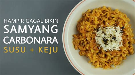 Samyang Carbonara Pink Susu Keju Hampir Gagal Bikin Samyang Julinarche Youtube