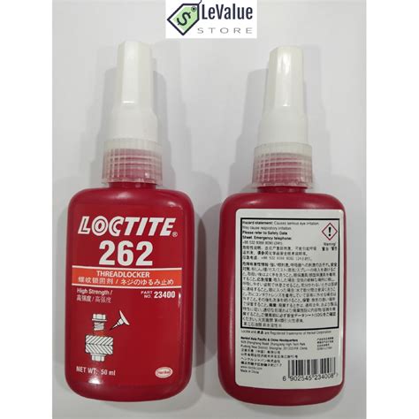 Loctite 262 High Strength Thread Locker 50ml 23400 Shopee Malaysia