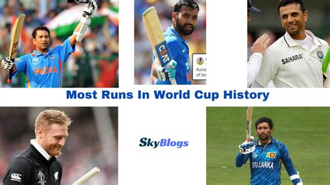 Most Runs In World Cup History From 1975 To 2023 [UPDATED]