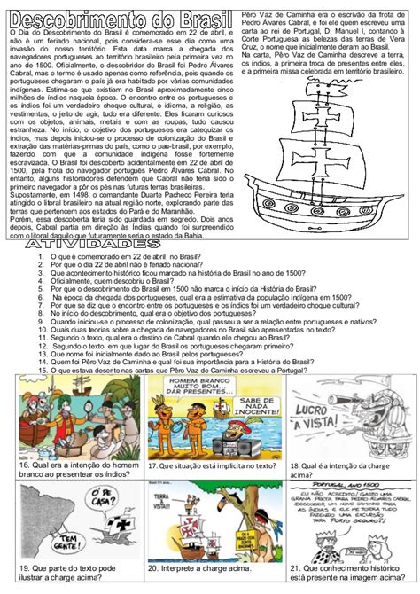 Atividades Diversas Cl Udia Atividade Interdisciplinar Historia