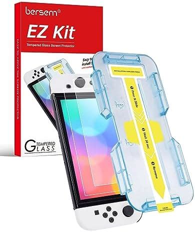 Orzly Glass Screen Protectors Compatible With Nintendo Switch Premium