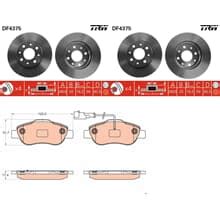 TRW BREMSSCHEIBEN BELÄGE VORNE passend für FIAT 500 1 2 1 3D FORD