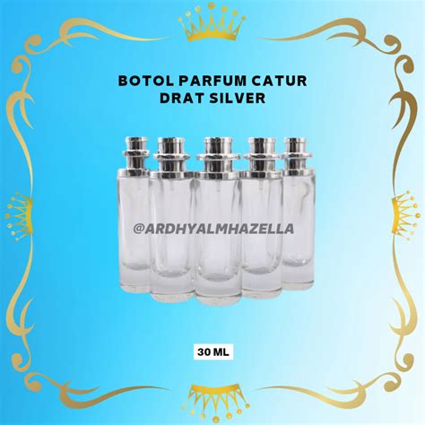 Jual BOTOL PARFUM CATUR DRAT SILVER 30ML PERPCS Shopee Indonesia