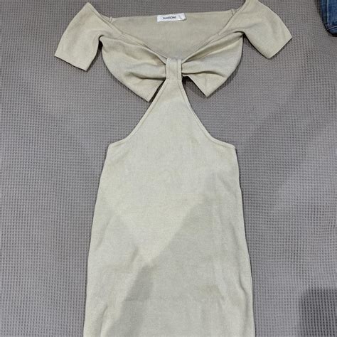 Glassons Beige Maxi Dress Xs Worn Once Depop