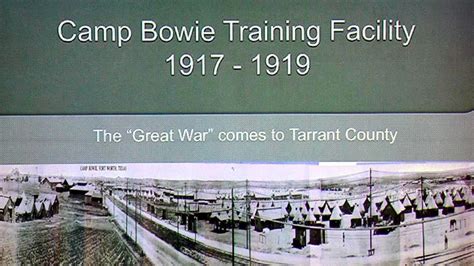 Fort Worths Wwi Camp Bowie Infantry Training Facility By Tyler Alberts