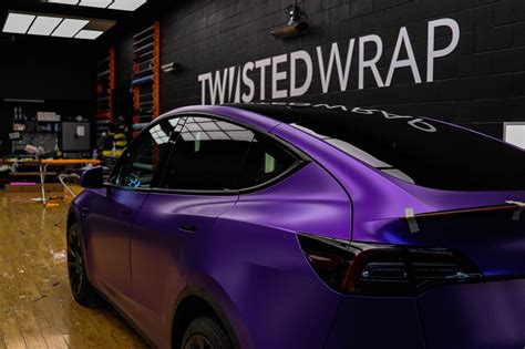 Tesla Model Y Matte metallic purple | Twiisted Wrap