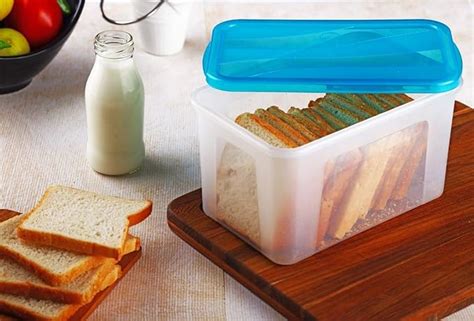 Credly Bread Boxairtight Food Grade Plastic Container For Kitchen