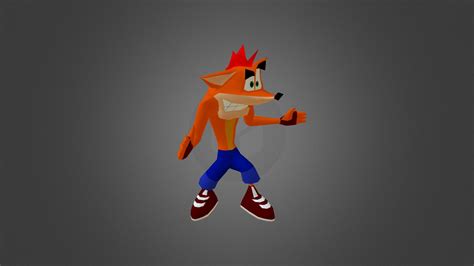 Crash Bandicoot Dance Idle Run And Jump 3d Model By Vector06