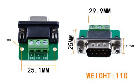 Amazon Oiyagai Pcs D Sub Db Breakout Board Connector Pin Row