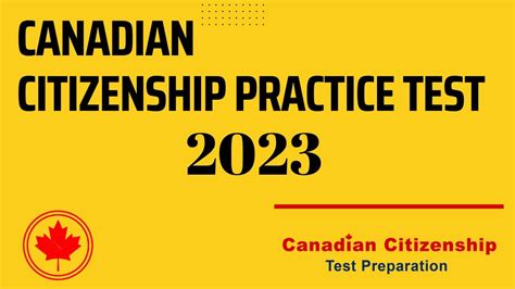 Canadian Citizenship Practice Test 2023 Youtube