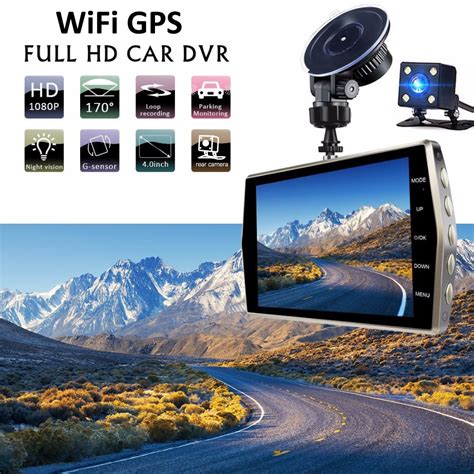 Car Dvr Wifi Full Hd P Dashcam Rear View Camera Car Video Recorder